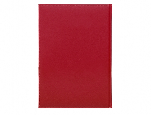 Agenda encuadernada Liderpapel creta 15x21 cm 2024 dia pagina color rojo papel 167054, imagen 4 mini