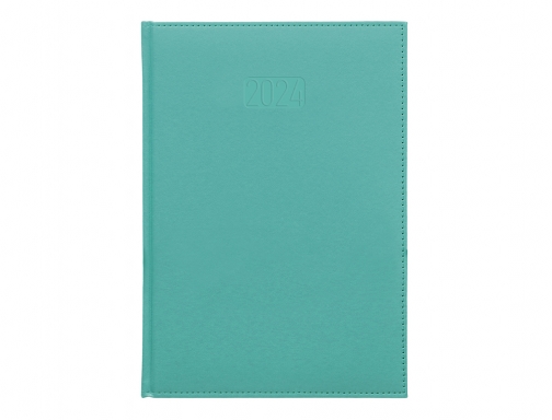 Agenda encuadernada Liderpapel creta 15x21 cm 2024 semana vista color turquesa papel 167138, imagen 3 mini