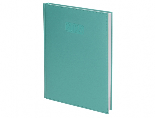 Agenda encuadernada Liderpapel creta 15x21 cm 2024 semana vista color turquesa papel 167138, imagen 5 mini