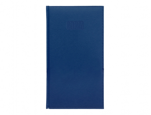 Agenda encuadernada Liderpapel creta 8x15 cm 2024 semana vista color azul papel 167069, imagen 3 mini