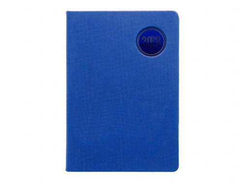 Agenda encuadernada Liderpapel kilkis 8x15 cm 2023 semana vista color azul papel 164082, imagen 2 mini