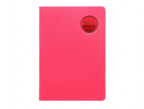 Agenda encuadernada Liderpapel kilkis 8x15 cm 2023 semana vista color rosa papel 164084, imagen 2 mini