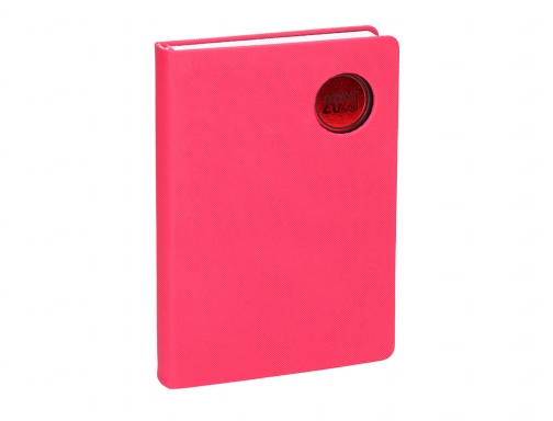 Agenda encuadernada Liderpapel kilkis 8x15 cm 2023 semana vista color rosa papel 164084, imagen 5 mini