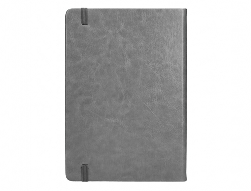 Agenda encuadernada Liderpapel mykonos 15x21 cm 2024 dia pagina color gris papel 167102, imagen 4 mini