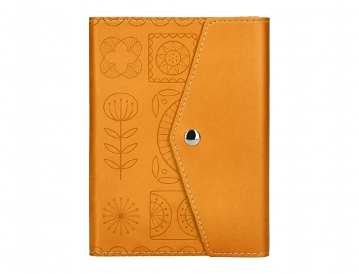 Agenda encuadernada Liderpapel therasia mini 2024 dia pagina color amarillo papel 70 167009, imagen 3 mini