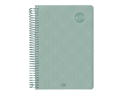 Agenda espiral Liderpapel classic A5 2024 semana vista portada polipropileno papel 70 166957, imagen 3 mini