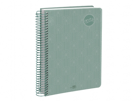Agenda espiral Liderpapel classic A5 2024 semana vista portada polipropileno papel 70 166957, imagen 5 mini