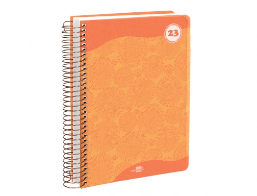Agenda espiral Liderpapel classic A6 2023 semana vista portada polipropileno papel 70 163953 , azul, imagen 4 mini