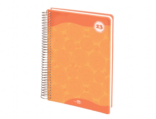 Agenda espiral Liderpapel classic A6 2023 semana vista portada polipropileno papel 70 163953 , azul, imagen 5 mini