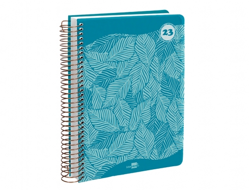 Agenda espiral Liderpapel classic A6 2023 semana vista portada polipropileno papel 70 163955 , gris, imagen 4 mini