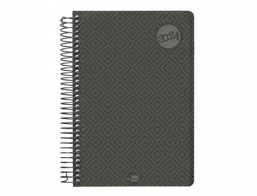 Agenda espiral Liderpapel classic A6 2024 semana vista portada polipropileno papel 70 166960, imagen 3 mini
