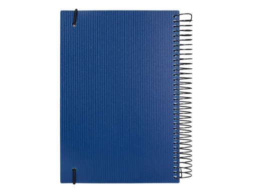 Agenda espiral Liderpapel olbia 15x21 cm 2023 semana vista tapa polipropileno metalizado 164018 , azul, imagen 3 mini