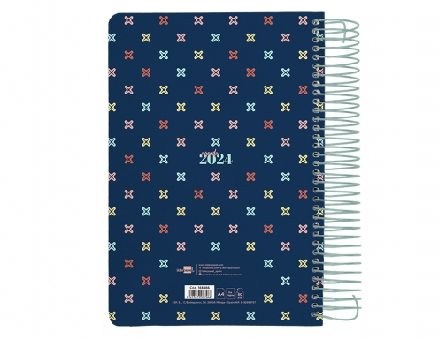 Agenda espiral Liderpapel perissa A4 2024 dia pagina papel 80 gr diseo 166982, imagen 4 mini
