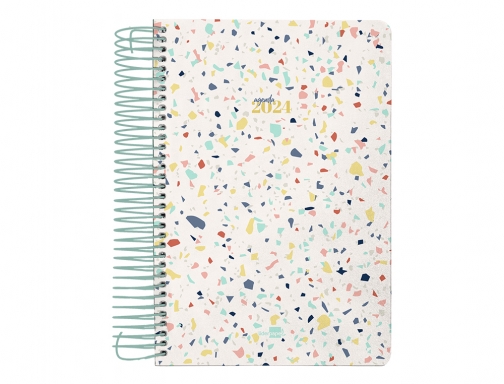 Agenda espiral Liderpapel perissa A6 2024 semana vista papel 80 gr diseo 166996, imagen 3 mini
