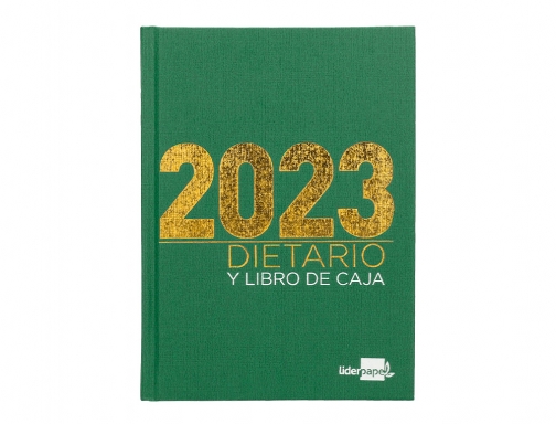 Dietario Liderpapel 12x16,5 cm 2023 octavo papel 70 gr color verde 164114, imagen 2 mini