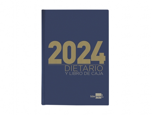 Dietario Liderpapel 12x16,5 cm 2024 octavo color azul papel 70 gr 167109, imagen 3 mini