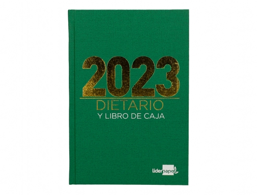 Dietario Liderpapel 15x21,5 cm 2023 cuarto papel 70 gr color verde 164117, imagen 2 mini