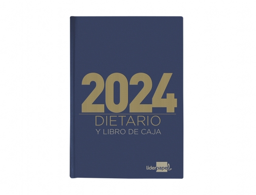 Dietario Liderpapel 15x21,5 cm 2024 cuarto color azul papel 70 gr 167112, imagen 3 mini