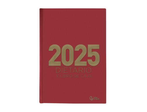 Dietario Liderpapel 2025 cuarto 15x21,5 cm color rojo papel 70 gr 170531, imagen 3 mini