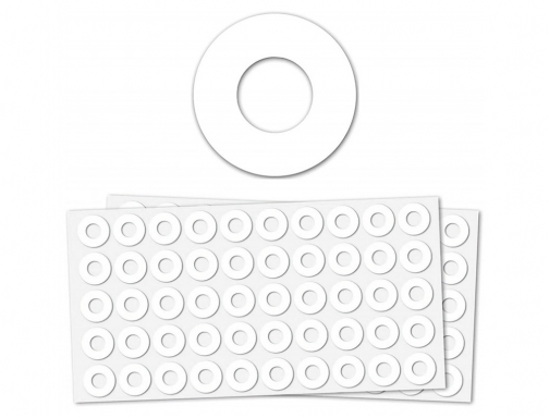 Arandela autoadhesiva Liderpapel blanca blister de 100 unidades 42986, imagen 3 mini