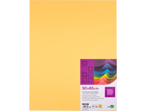 Cartulina Liderpapel 50x65 cm 180 gr oro paquete de 25 hojas 67854, imagen 2 mini