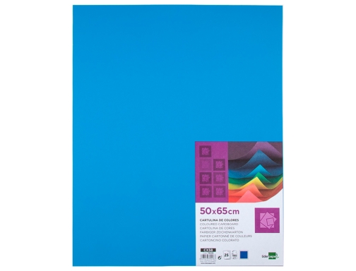 Cartulina Liderpapel 50x65 cm 180g m2 azul turquesa paquete de 25 hojas 79446, imagen 2 mini