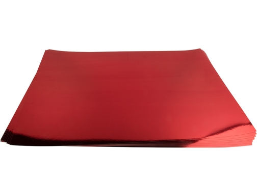 Cartulina Liderpapel 50x65 cm 235g m2 metalizada rojo 15437, imagen 3 mini