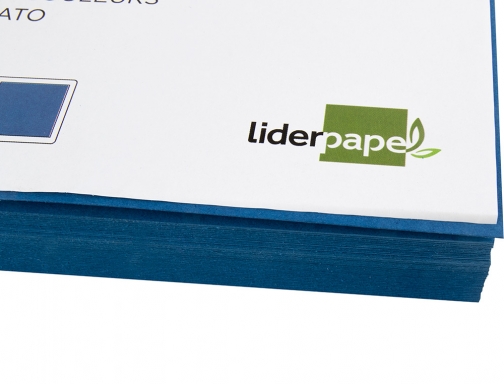 Cartulina Liderpapel A4 180g m2 azul ultramar paquete de 100 hojas 26535, imagen 5 mini