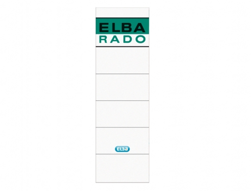 Etiquetas adhesivas Elba lomera color blanco 54 x 190 mm pack de 100420947 , blanca, imagen 2 mini