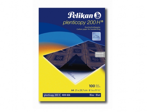 Papel carbon Pelikan azul Din A4 caja de 100 hojas 404426, imagen 2 mini