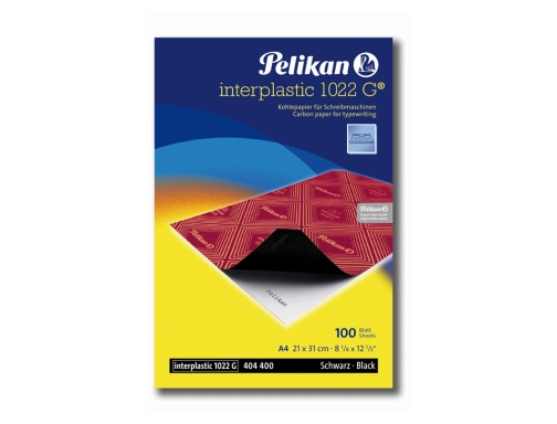 Papel carbon Pelikan negro interplastic Din A4 caja de 100 hojas 404400, imagen 2 mini