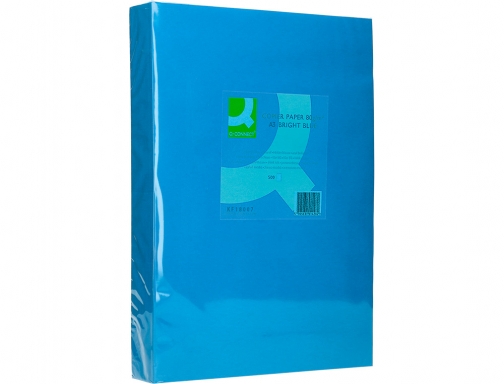 Papel color Q-connect Din A3 80gr azul intenso paquete de 500 hojas KF18007, imagen 3 mini