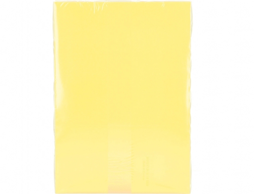 Papel color Q-connect Din A4 80gr amarillo paquete de 500 hojas KF01096, imagen 4 mini