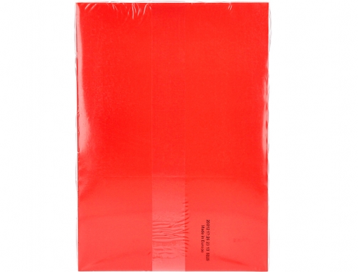 Papel color Q-connect Din A4 80gr rojo intenso paquete de 500 hojas KF01427, imagen 4 mini