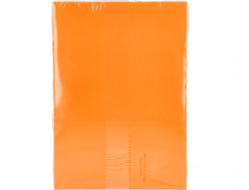 Papel color Q-connect Din A4 80gr naranja intenso paquete de 500 hojas KF16261, imagen 4 mini