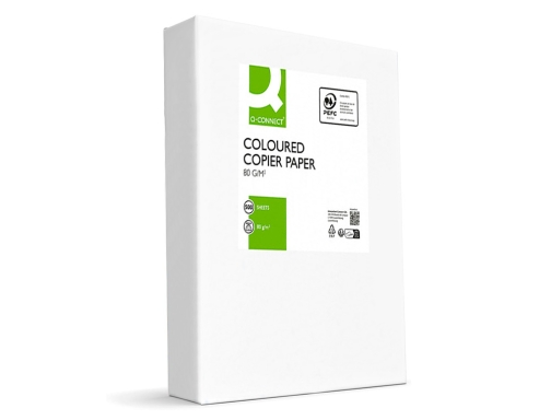 Papel color Q-connect Din A4 80gr naranja neon paquete de 500 hojas KF16268, imagen 5 mini