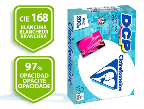 Papel fotocopiadora Clairefontaine Din A3 200 gr paquete de 250 hojas 1808C , blanco, imagen 2 mini