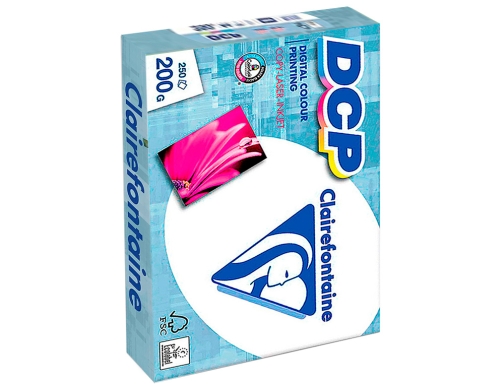 Papel fotocopiadora Clairefontaine Din A4 200 gr paquete de 250 hojas 1807C , blanco, imagen 4 mini