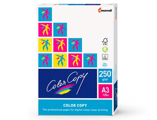 Papel fotocopiadora Color copy Din A3 250 gramos paquete de 125 hojas 57302 , blanco, imagen 2 mini