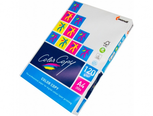 Papel fotocopiadora Color copy Din A4 120 gramos paquete de 250 hojas 57304 , blanco, imagen 4 mini