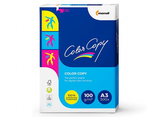 Papel fotocopiadora Color copy Din A3 100 gramos paquete de 500 hojas CC-100-A3 , blanco, imagen 2 mini