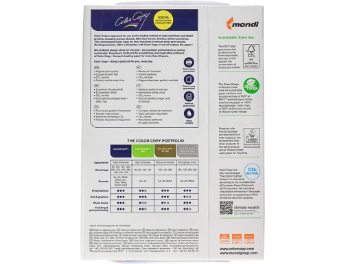 Papel fotocopiadora Color copy Din A3 160 gramos paquete de 250 hojas CC-160-A3 , blanco, imagen 5 mini