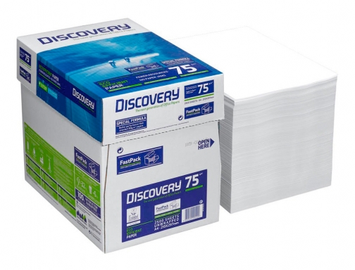 Papel fotocopiadora Discovery fast pack Din A4 75 gramos papel multiuso ink-jet DIS-75-A4 , blanco, imagen 5 mini