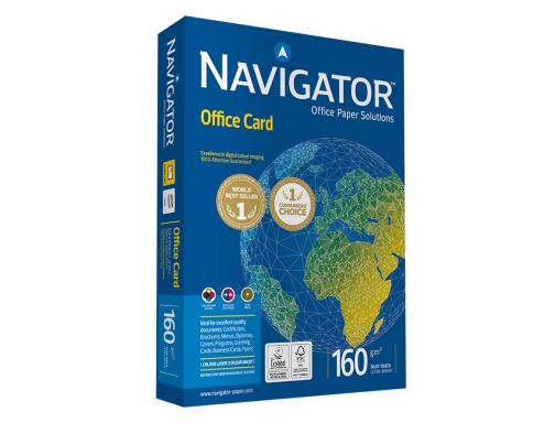 Papel fotocopiadora Navigator Din A3 160 gramos papel multiuso inkjet y laser NAV160A3 , blanco, imagen 2 mini