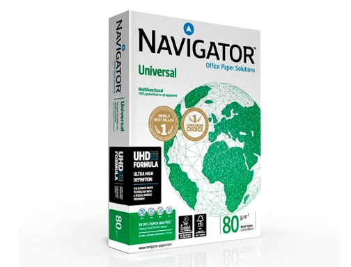Papel fotocopiadora Navigator Din A3 80 gramos papel multiuso inkjet y laser NAV80A3 , blanco, imagen 4 mini