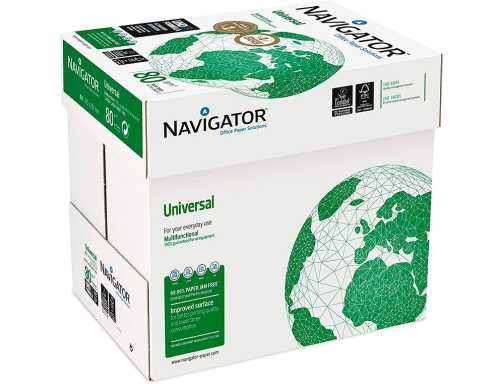 Papel fotocopiadora Navigator Din A3 80 gramos papel multiuso inkjet y laser NAV80A3 , blanco, imagen 5 mini