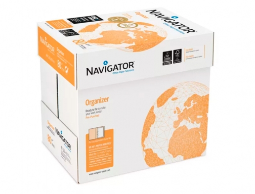 Papel fotocopiadora Navigator Din A4 80 gramos 2 taladros papel multiuso ink-jet NAV-80-2T , blanco, imagen 4 mini