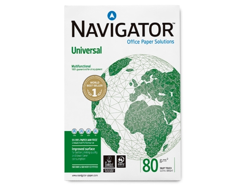 Papel fotocopiadora Navigator Din A4 80 gramos paquete de 400 hojas NAV80A4400 , blanco, imagen 3 mini