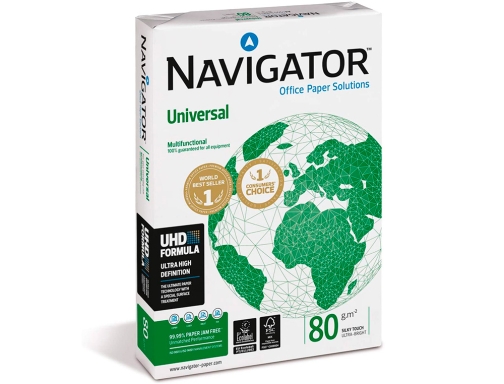 Papel fotocopiadora Navigator Din A4 80 gramos paquete de 400 hojas NAV80A4400 , blanco, imagen 4 mini
