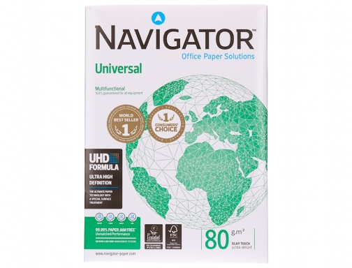 Papel Navigator Universal Din A4 80 gramos paquete de 500 hojas, ultra blanco, imagen 3 mini